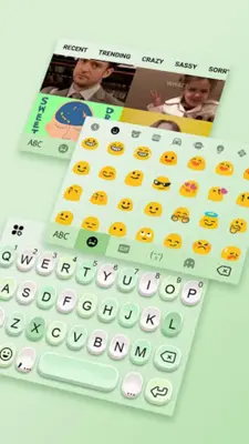 Green Candy Color Keyboard Bac android App screenshot 1